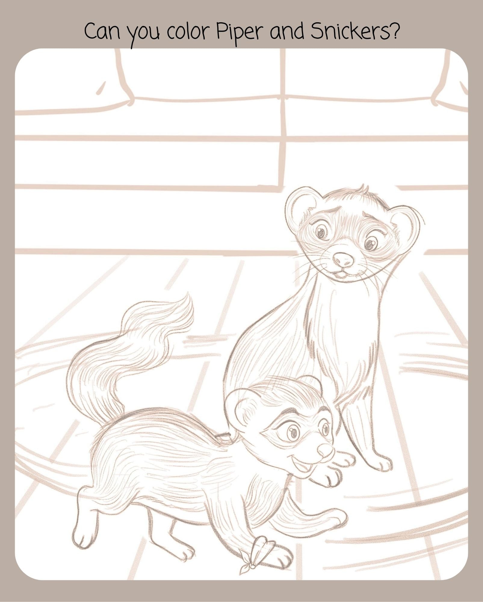 Free coloring pages (Piper and Max)